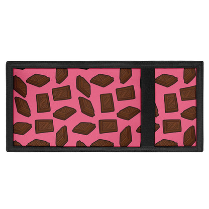 Pieces of Chocolate Pattern Print Trifold Wallet