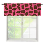 Pieces of Chocolate Pattern Print Window Valance