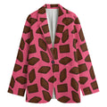 Pieces of Chocolate Pattern Print Women's Blazer