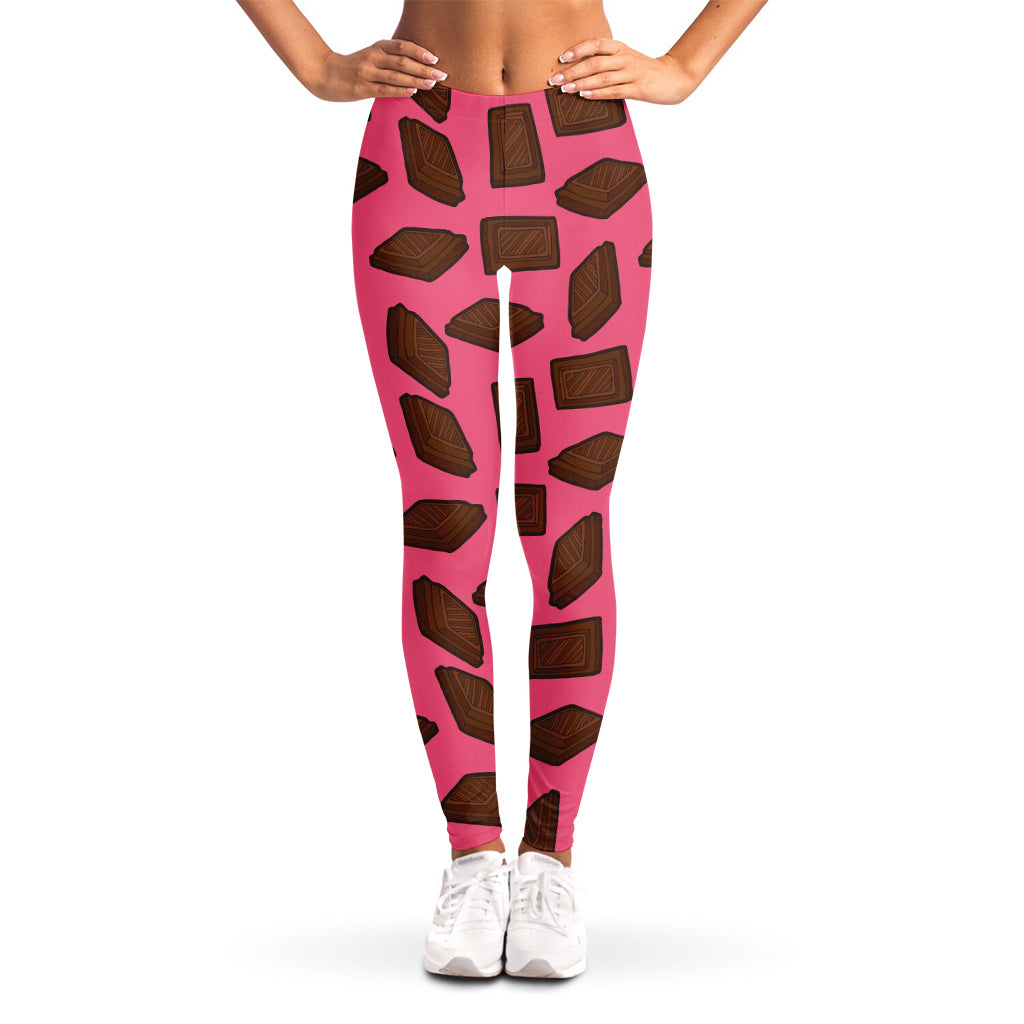 Pieces of Chocolate Pattern Print Women's Leggings