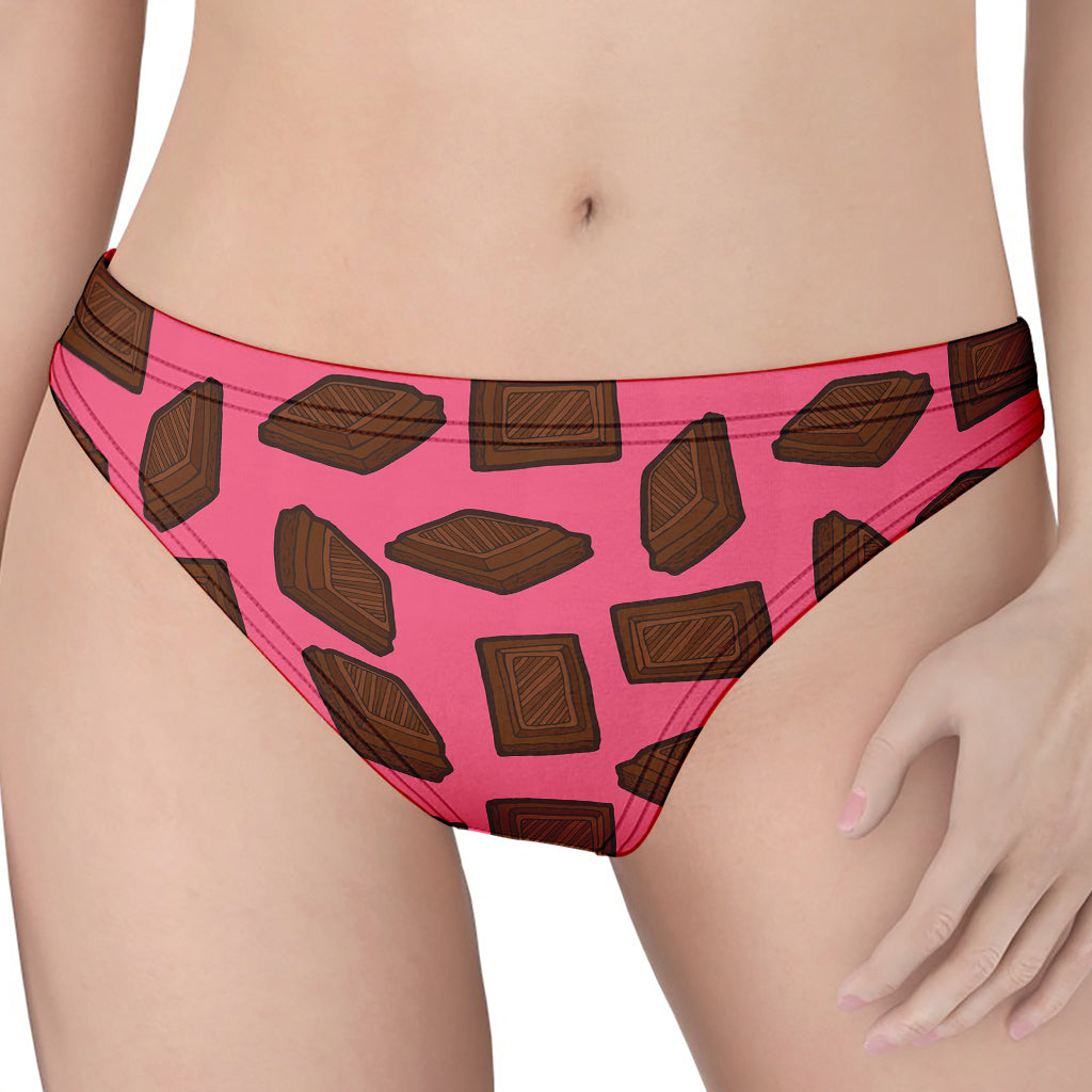 Pieces of Chocolate Pattern Print Women's Thong