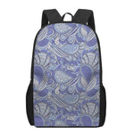 Pigeon Floral Bohemian Pattern Print 17 Inch Backpack