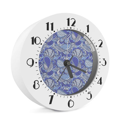 Pigeon Floral Bohemian Pattern Print Alarm Clock