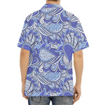 Pigeon Floral Bohemian Pattern Print Aloha Shirt
