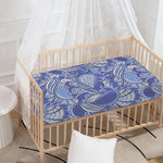 Pigeon Floral Bohemian Pattern Print Baby Crib Sheet