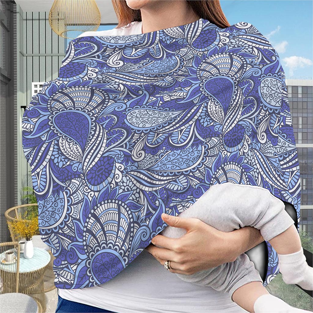 Pigeon Floral Bohemian Pattern Print Baby Seat Cover