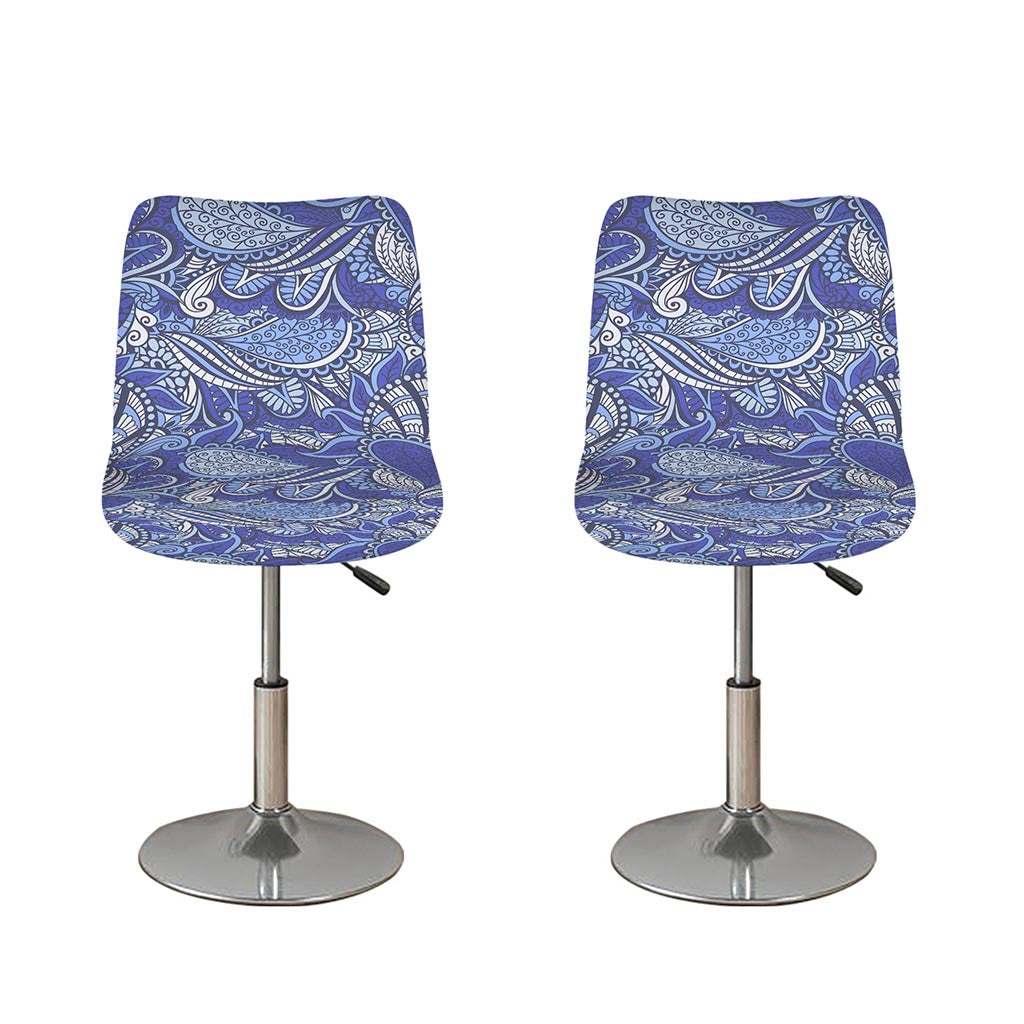 Pigeon Floral Bohemian Pattern Print Bar Stool Covers