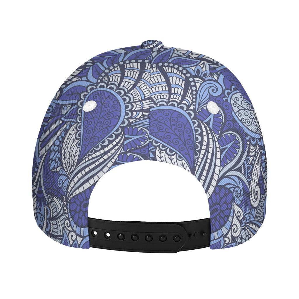 Pigeon Floral Bohemian Pattern Print Baseball Cap