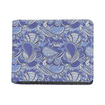 Pigeon Floral Bohemian Pattern Print Bifold Wallet