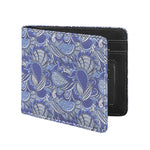 Pigeon Floral Bohemian Pattern Print Bifold Wallet