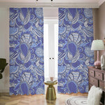 Pigeon Floral Bohemian Pattern Print Blackout Pencil Pleat Curtains