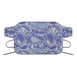 Pigeon Floral Bohemian Pattern Print Car Windshield Snow Cover