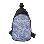 Pigeon Floral Bohemian Pattern Print Chest Bag