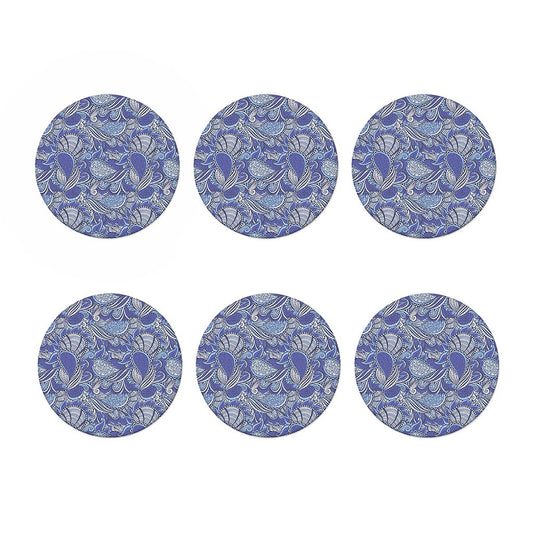 Pigeon Floral Bohemian Pattern Print Coaster Set