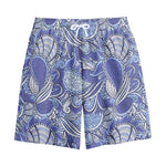 Pigeon Floral Bohemian Pattern Print Cotton Shorts