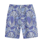 Pigeon Floral Bohemian Pattern Print Cotton Shorts