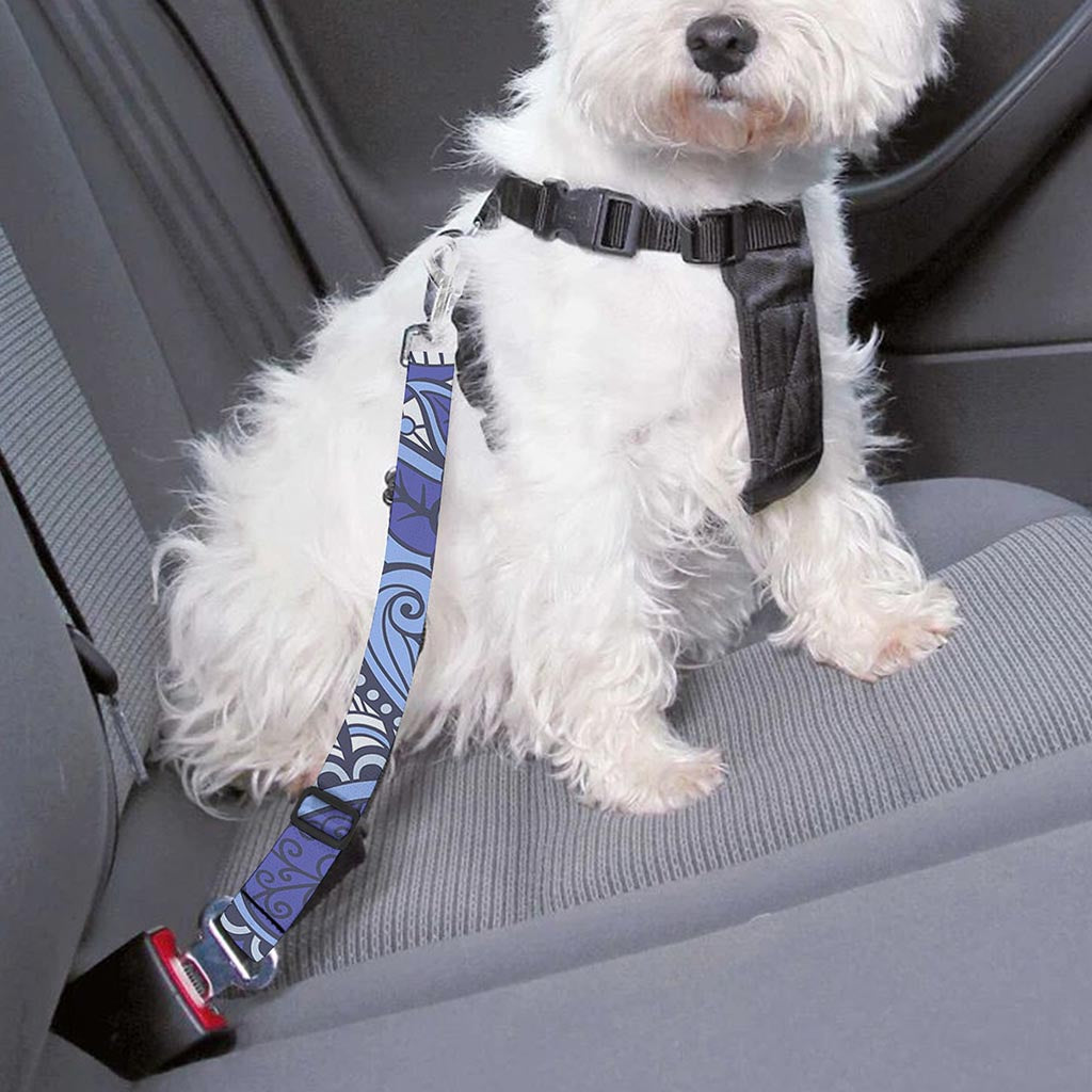 Pigeon Floral Bohemian Pattern Print Dog Seat Belt