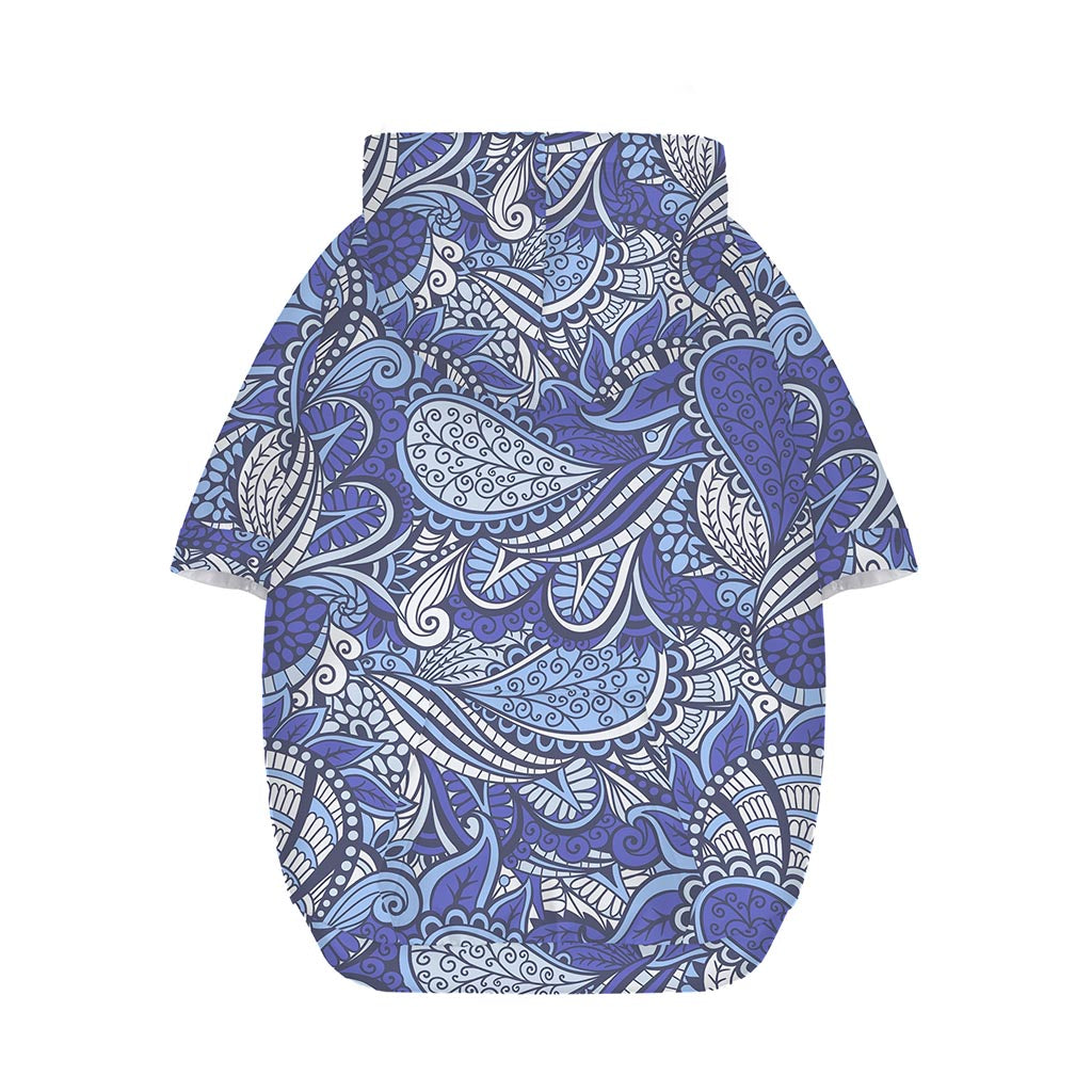 Pigeon Floral Bohemian Pattern Print Dog Zip Up Hoodie
