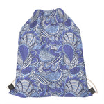 Pigeon Floral Bohemian Pattern Print Drawstring Bag