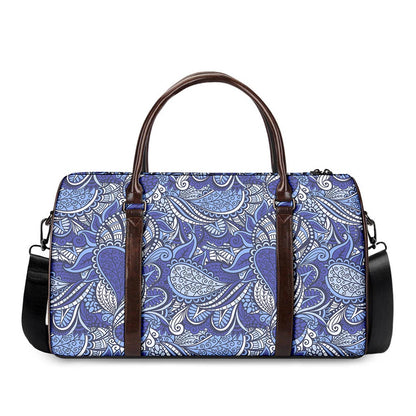 Pigeon Floral Bohemian Pattern Print Duffle Bag