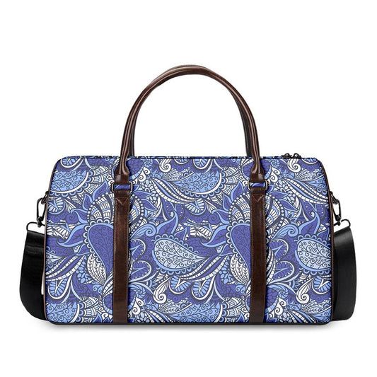 Pigeon Floral Bohemian Pattern Print Duffle Bag