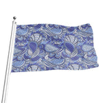 Pigeon Floral Bohemian Pattern Print Flag