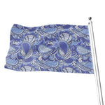 Pigeon Floral Bohemian Pattern Print Flag