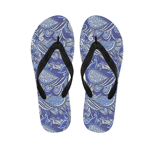Pigeon Floral Bohemian Pattern Print Flip Flops