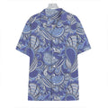 Pigeon Floral Bohemian Pattern Print Hawaiian Shirt