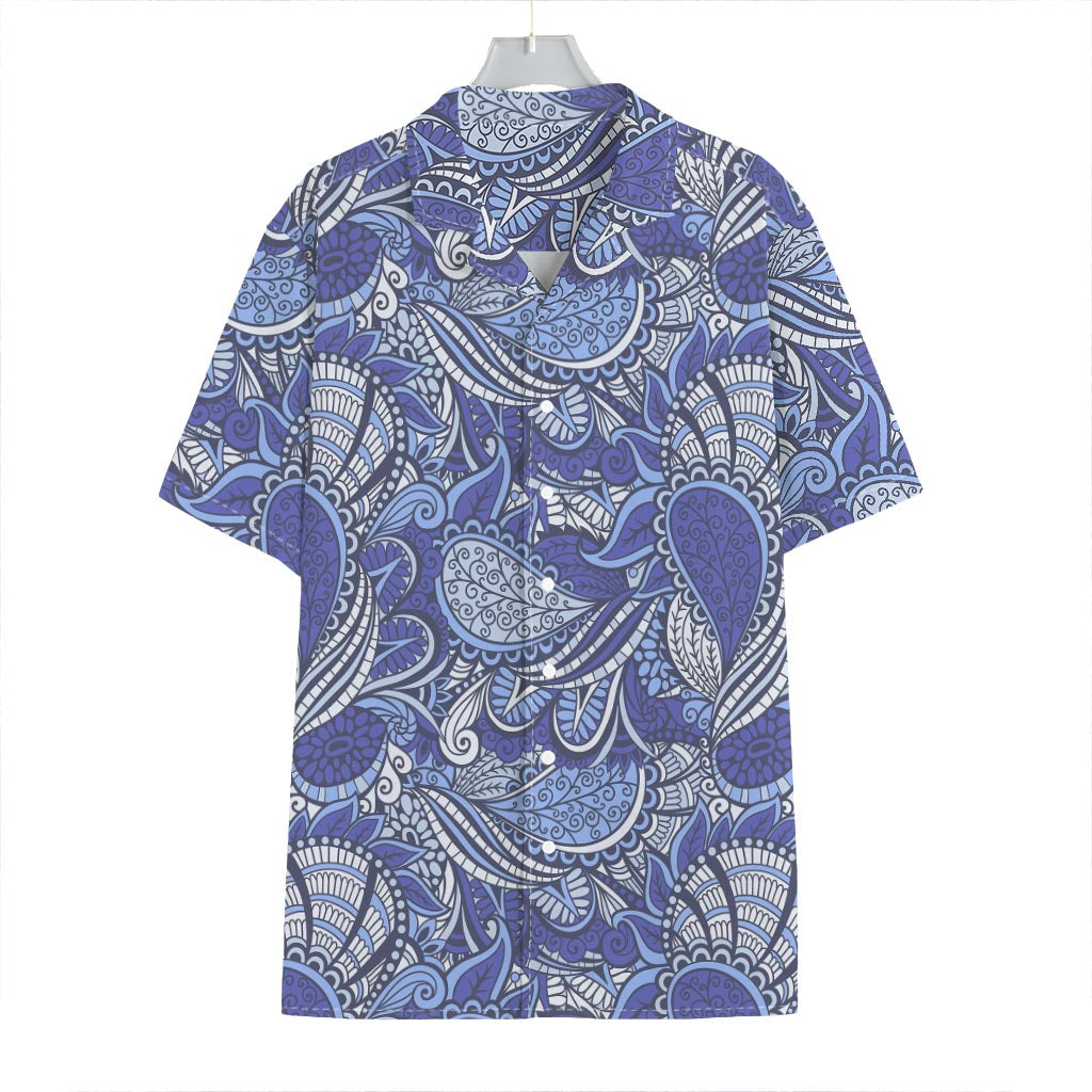 Pigeon Floral Bohemian Pattern Print Hawaiian Shirt