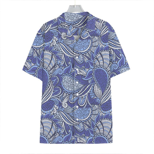 Pigeon Floral Bohemian Pattern Print Hawaiian Shirt