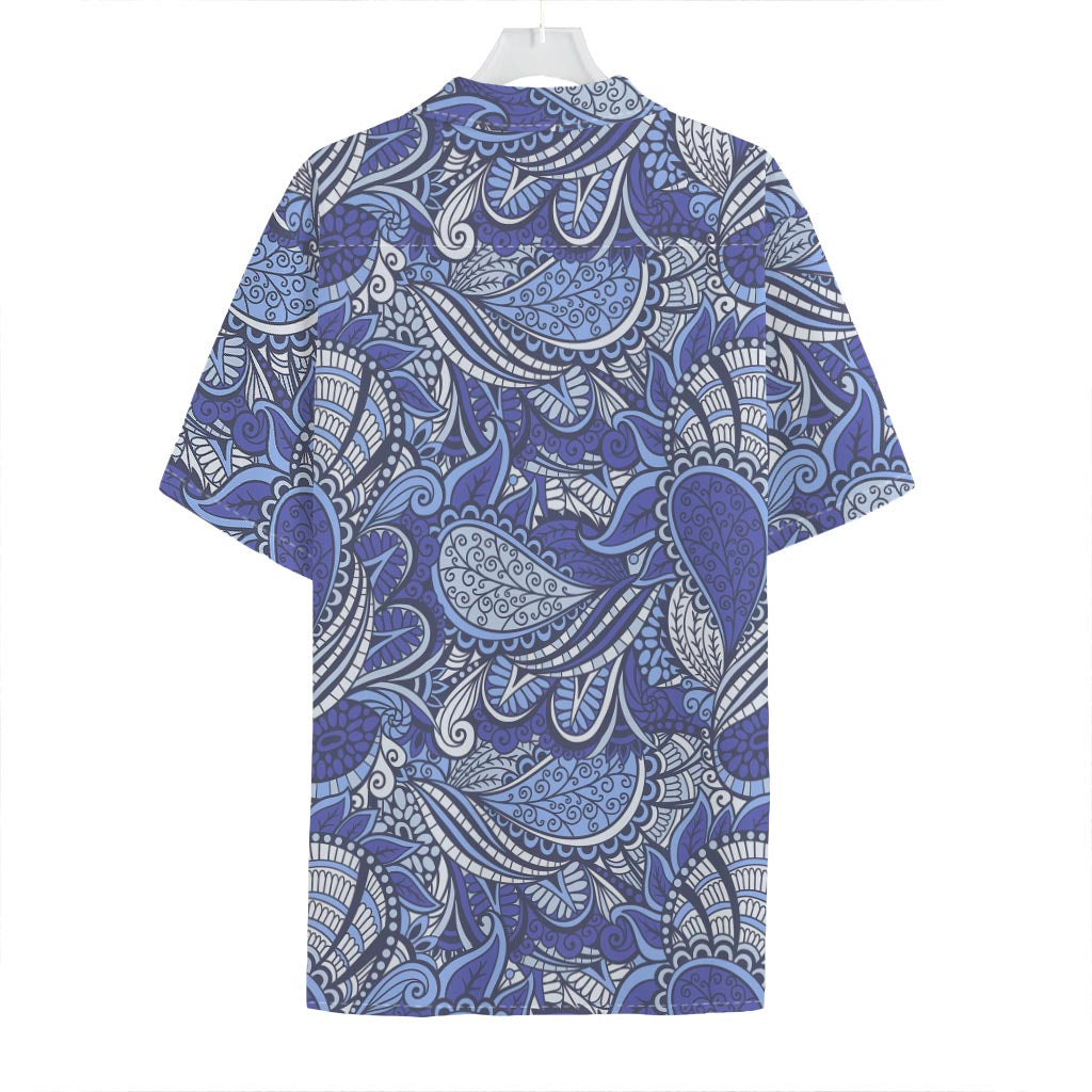 Pigeon Floral Bohemian Pattern Print Hawaiian Shirt