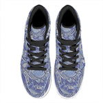 Pigeon Floral Bohemian Pattern Print High Top Leather Sneakers