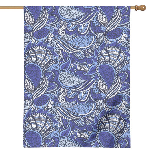 Pigeon Floral Bohemian Pattern Print House Flag