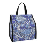 Pigeon Floral Bohemian Pattern Print Insulated Lunch Tote