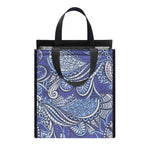 Pigeon Floral Bohemian Pattern Print Insulated Lunch Tote