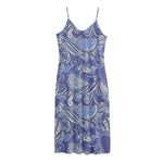 Pigeon Floral Bohemian Pattern Print Jersey Midi Cami Dress