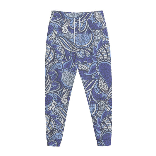 Pigeon Floral Bohemian Pattern Print Jogger Pants