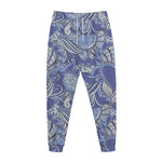 Pigeon Floral Bohemian Pattern Print Jogger Pants