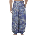 Pigeon Floral Bohemian Pattern Print Lantern Pants
