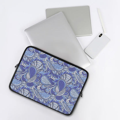 Pigeon Floral Bohemian Pattern Print Laptop Sleeve