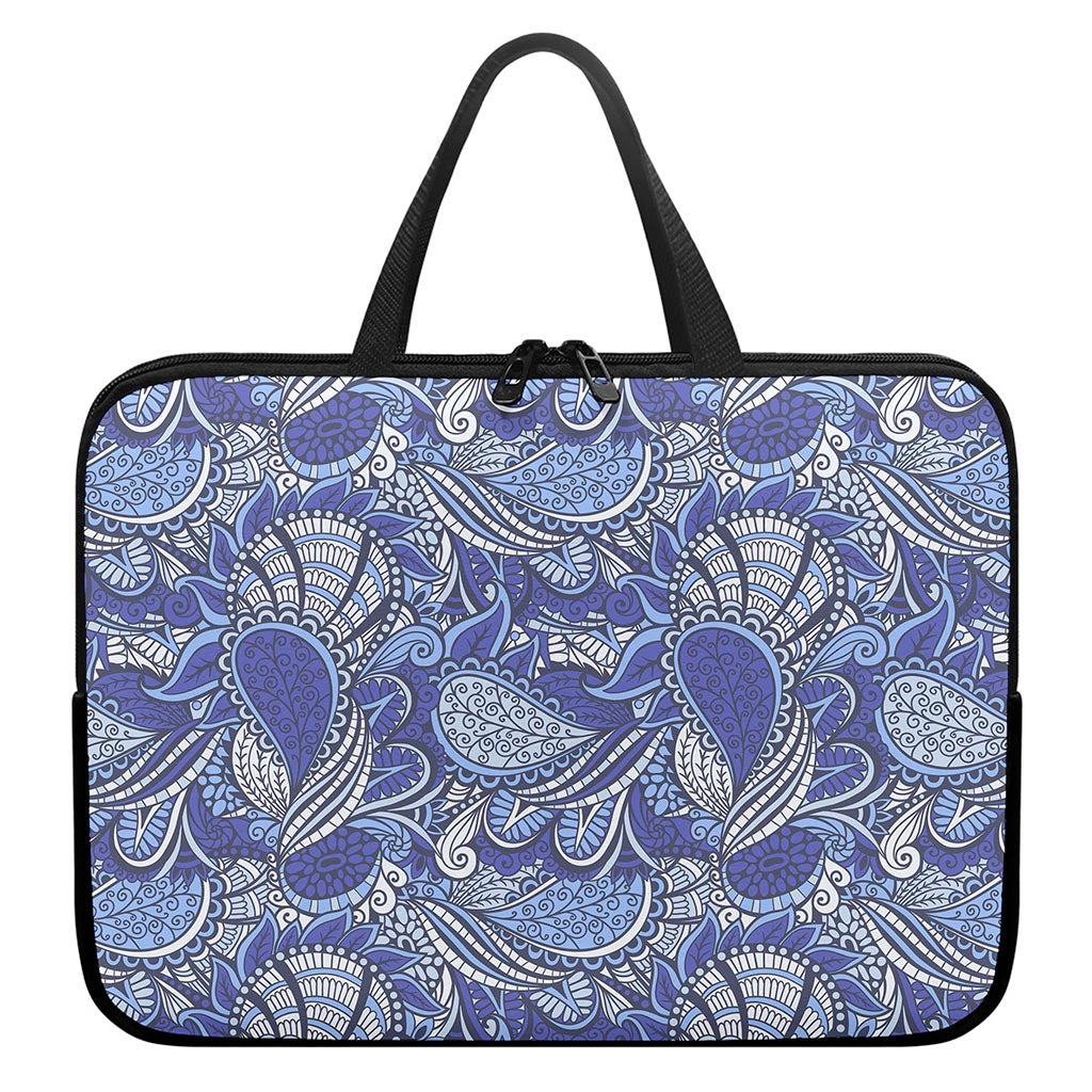 Pigeon Floral Bohemian Pattern Print Laptop Sleeve With Handle