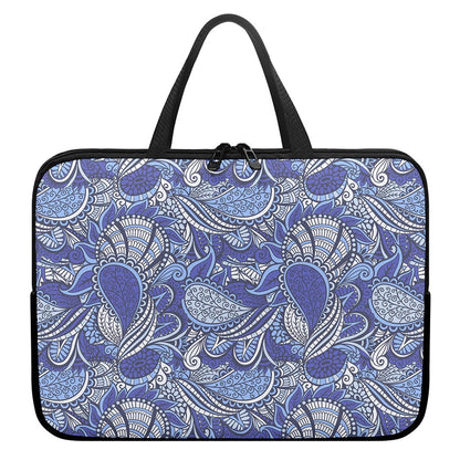 Pigeon Floral Bohemian Pattern Print Laptop Sleeve With Handle