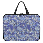 Pigeon Floral Bohemian Pattern Print Laptop Sleeve With Handle