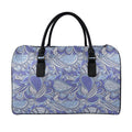 Pigeon Floral Bohemian Pattern Print Leather Duffel Bag