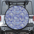 Pigeon Floral Bohemian Pattern Print Leather Spare Tire Cover