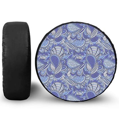 Pigeon Floral Bohemian Pattern Print Leather Spare Tire Cover