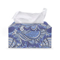 Pigeon Floral Bohemian Pattern Print Leather Tissue Box Cover
