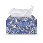 Pigeon Floral Bohemian Pattern Print Leather Tissue Box Cover