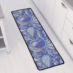 Pigeon Floral Bohemian Pattern Print Long Kitchen Mat
